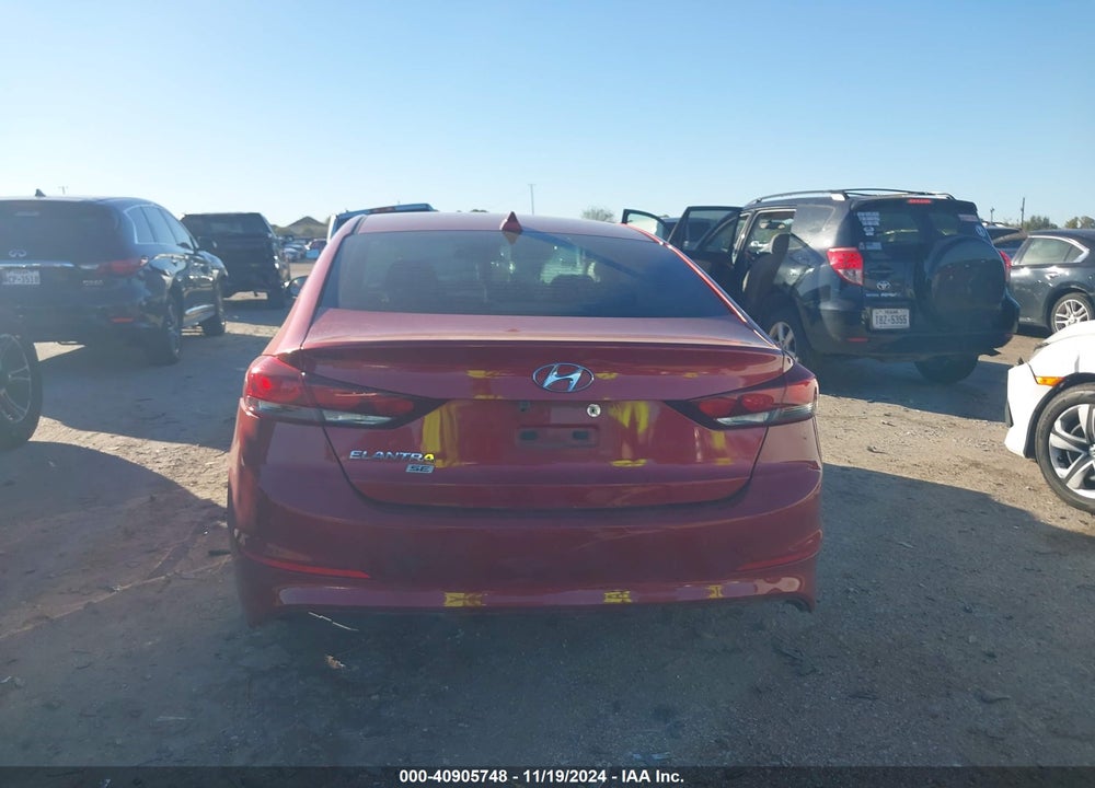 2017 HYUNDAI ELANTRA SE VIN: 5NPD74LF7HH071313