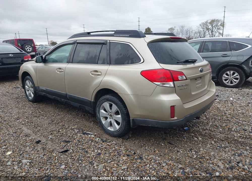 2010 SUBARU OUTBACK 2.5I PREMIUM VIN: 4S4BRBCC3A3371276