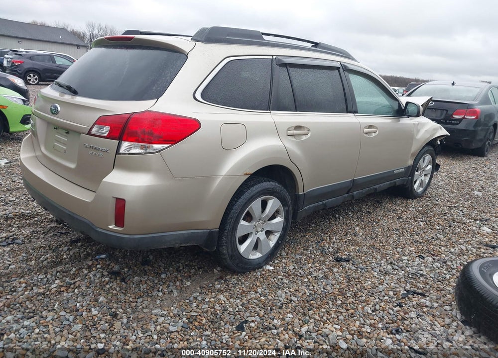 2010 SUBARU OUTBACK 2.5I PREMIUM VIN: 4S4BRBCC3A3371276