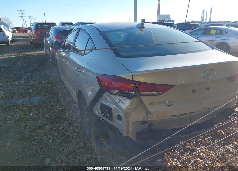2017 HYUNDAI ELANTRA SE VIN: 5NPD74LF9HH202886