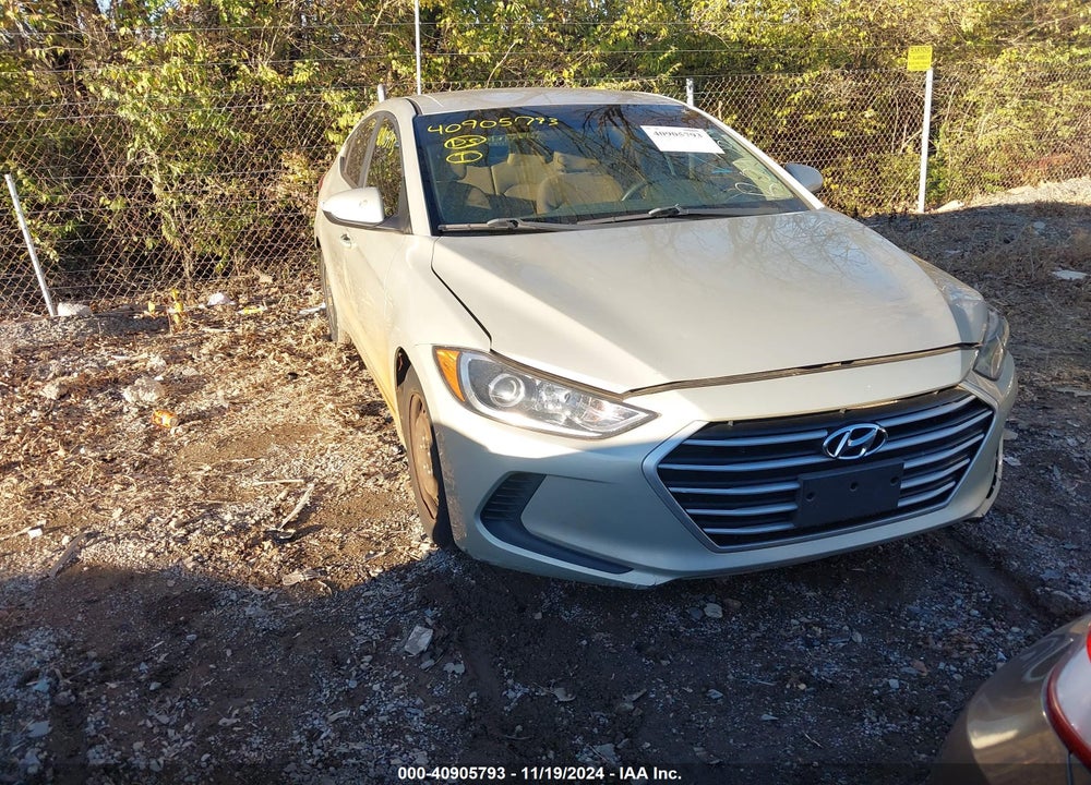 2017 HYUNDAI ELANTRA SE VIN: 5NPD74LF9HH202886