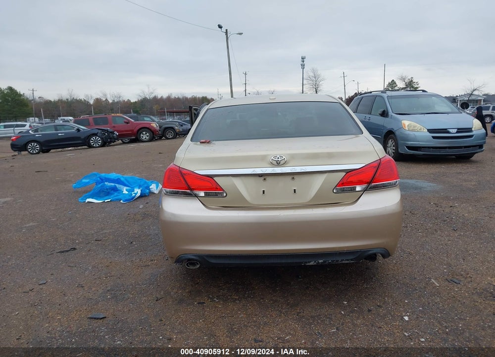 2011 TOYOTA AVALON VIN: 4T1BK3DB0BU387642