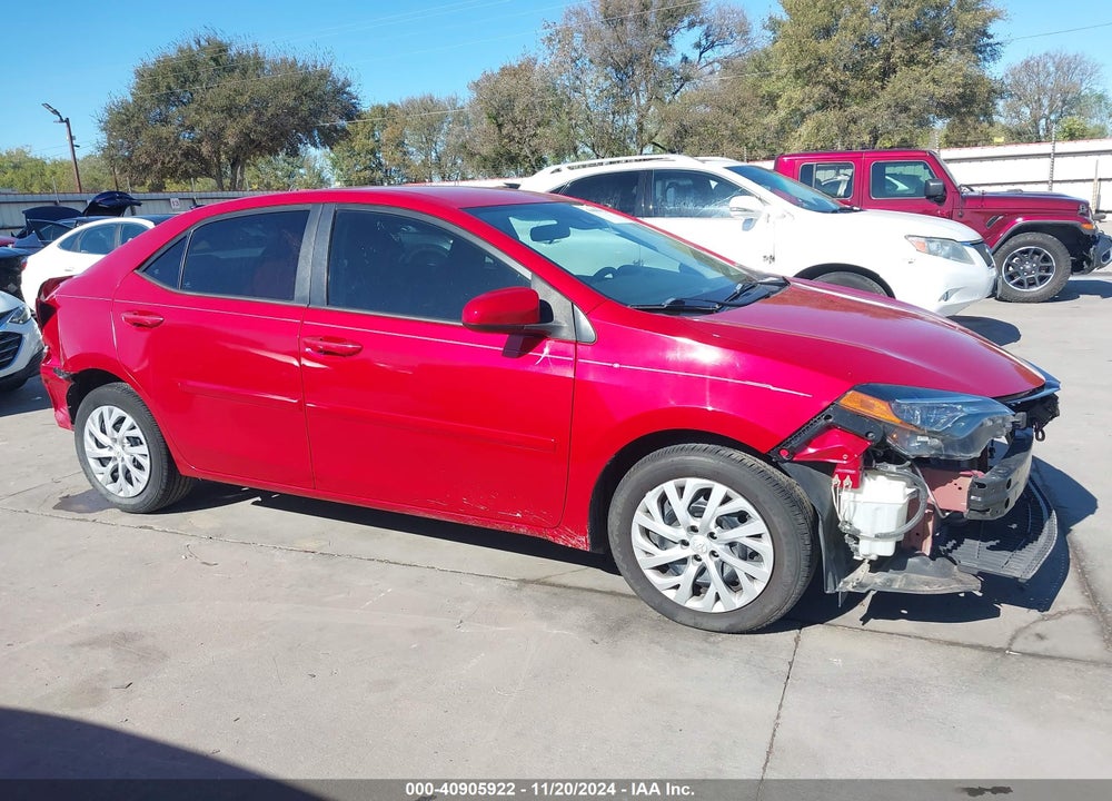2018 TOYOTA COROLLA LE VIN: 5YFBURHEXJP770005