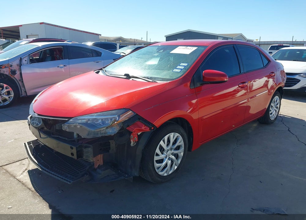 2018 TOYOTA COROLLA LE VIN: 5YFBURHEXJP770005
