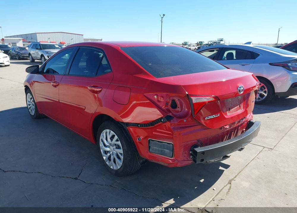 2018 TOYOTA COROLLA LE VIN: 5YFBURHEXJP770005