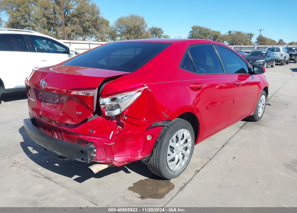 2018 TOYOTA COROLLA LE VIN: 5YFBURHEXJP770005