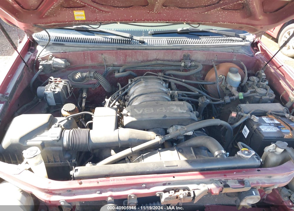 2002 TOYOTA TUNDRA LTD V8 VIN: 5TBRT38142S271228