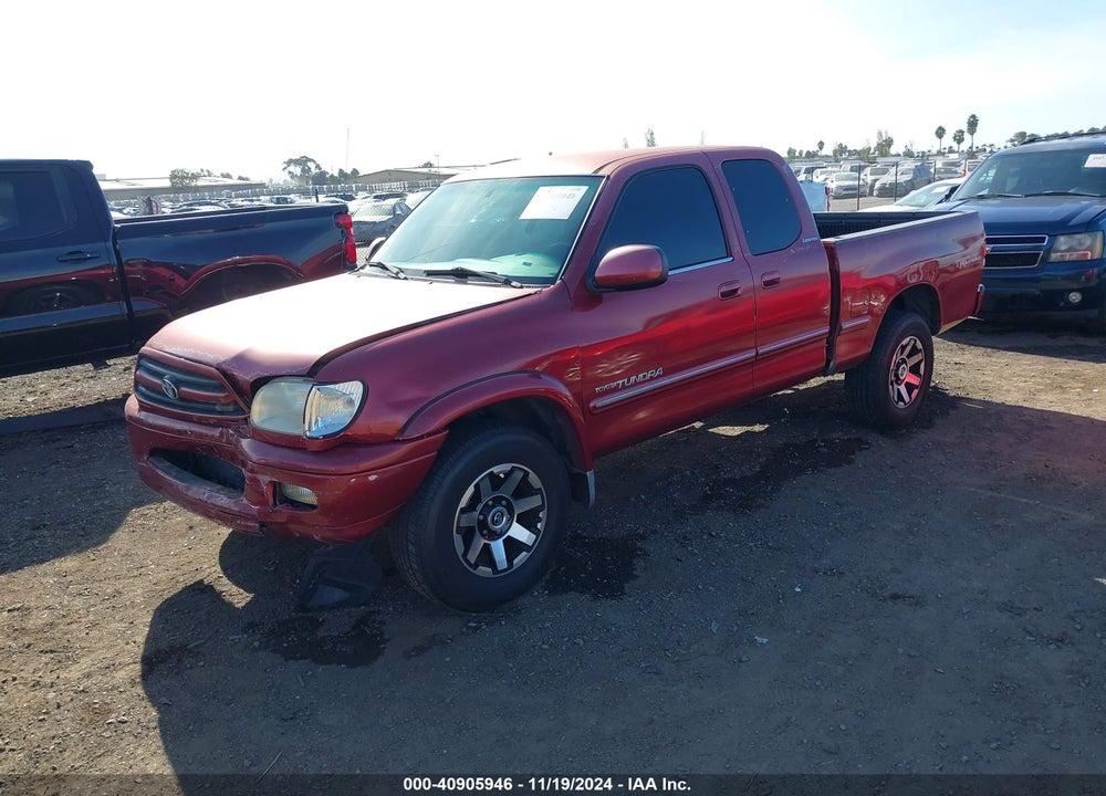 2002 TOYOTA TUNDRA LTD V8 VIN: 5TBRT38142S271228