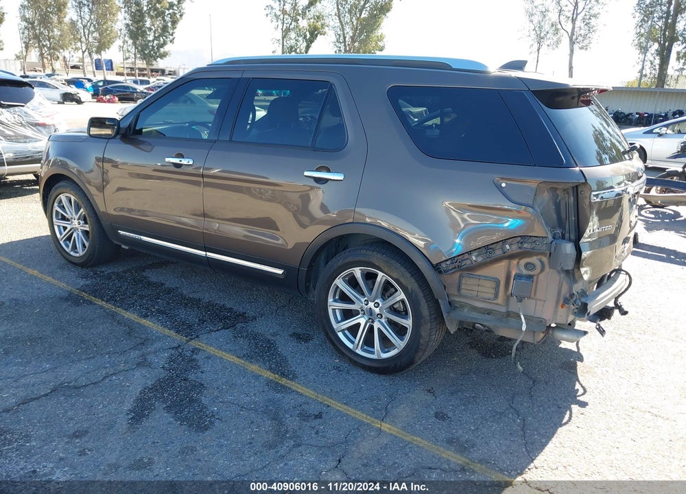 2016 FORD EXPLORER LIMITED VIN: 1FM5K7F80GGB19024