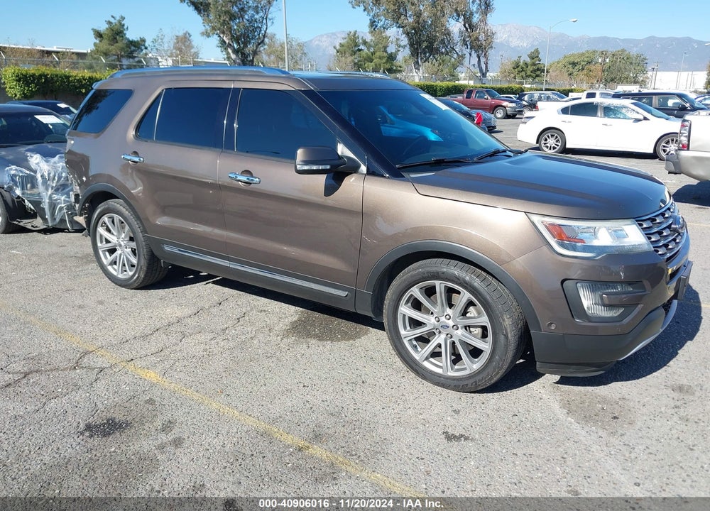 2016 FORD EXPLORER LIMITED VIN: 1FM5K7F80GGB19024