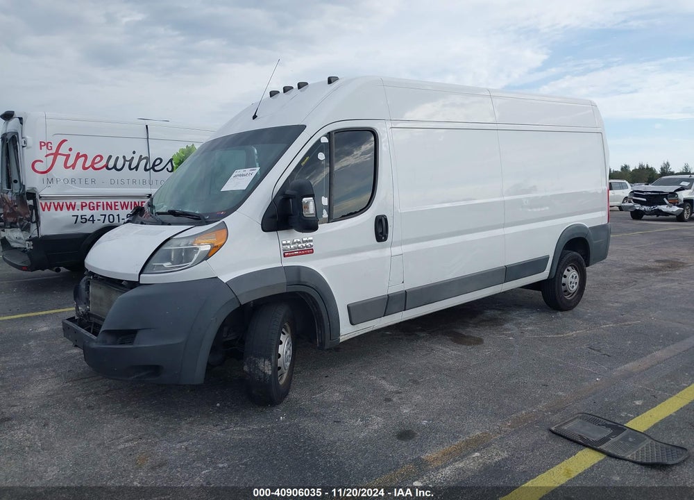 2017 RAM PROMASTER 2500 HIGH ROOF 159 WB VIN: 3C6TRVDG0HE536951