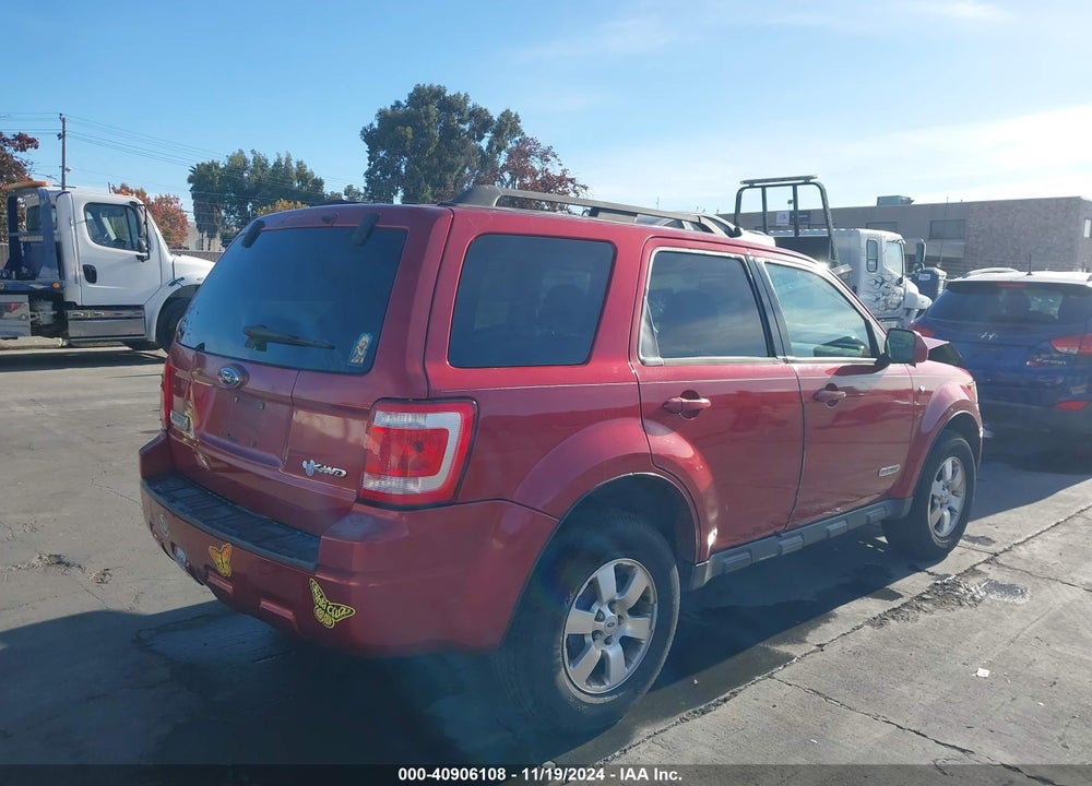 2008 FORD ESCAPE LIMITED VIN: 1FMCU94158KA83445