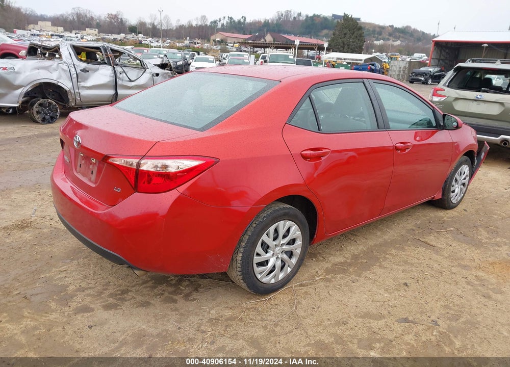 2018 TOYOTA COROLLA LE VIN: 5YFBURHE0JP756629