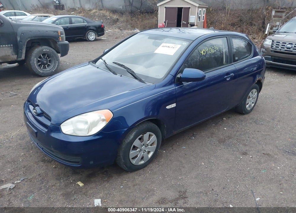 2008 HYUNDAI ACCENT GS VIN: KMHCM36C18U104078