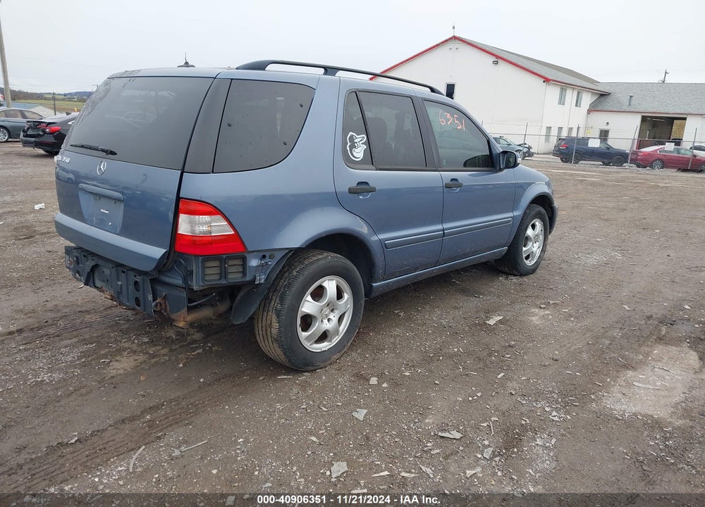 2004 MERCEDES-BENZ ML 350 4MATIC VIN: 4JGAB57E14A491090