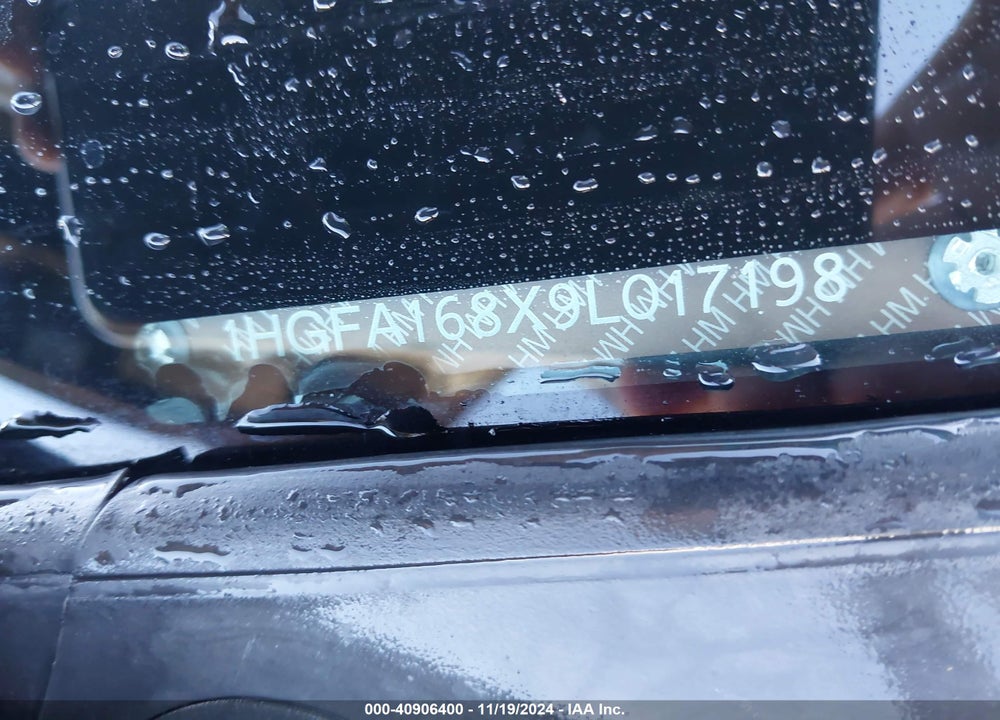 2009 HONDA CIVIC EX VIN: 1HGFA168X9L017198