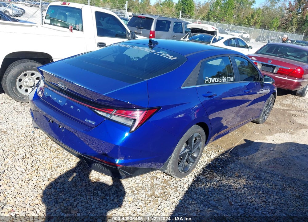 2022 HYUNDAI ELANTRA HYBRID LIMITED VIN: KMHLN4AJ2NU015477
