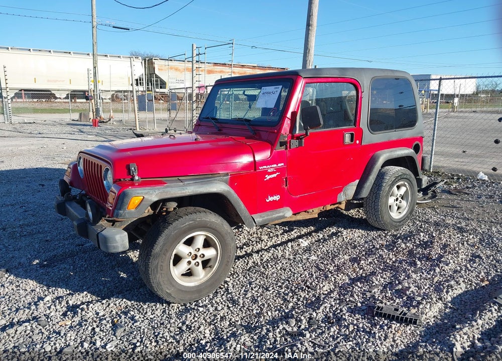 2000 JEEP WRANGLER SPORT VIN: 1J4FA49S7YP716331