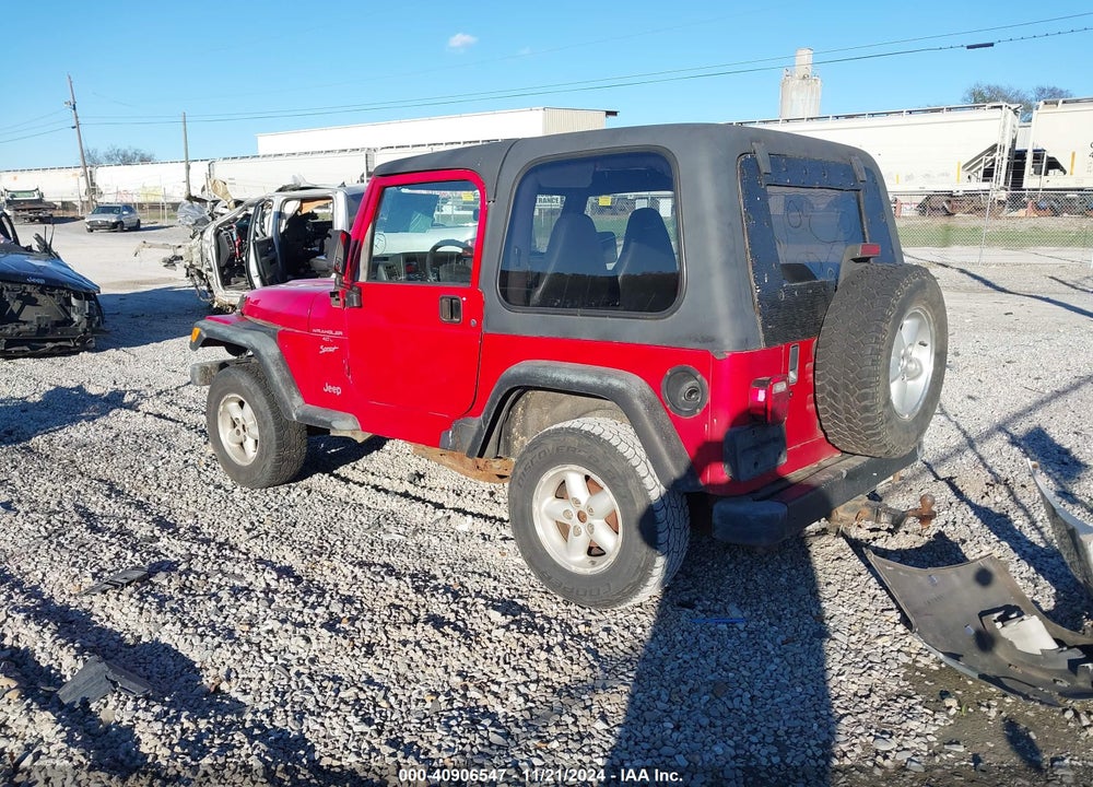2000 JEEP WRANGLER SPORT VIN: 1J4FA49S7YP716331