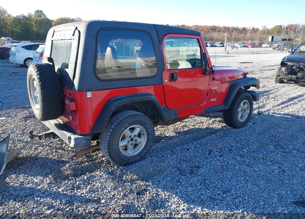 2000 JEEP WRANGLER SPORT VIN: 1J4FA49S7YP716331