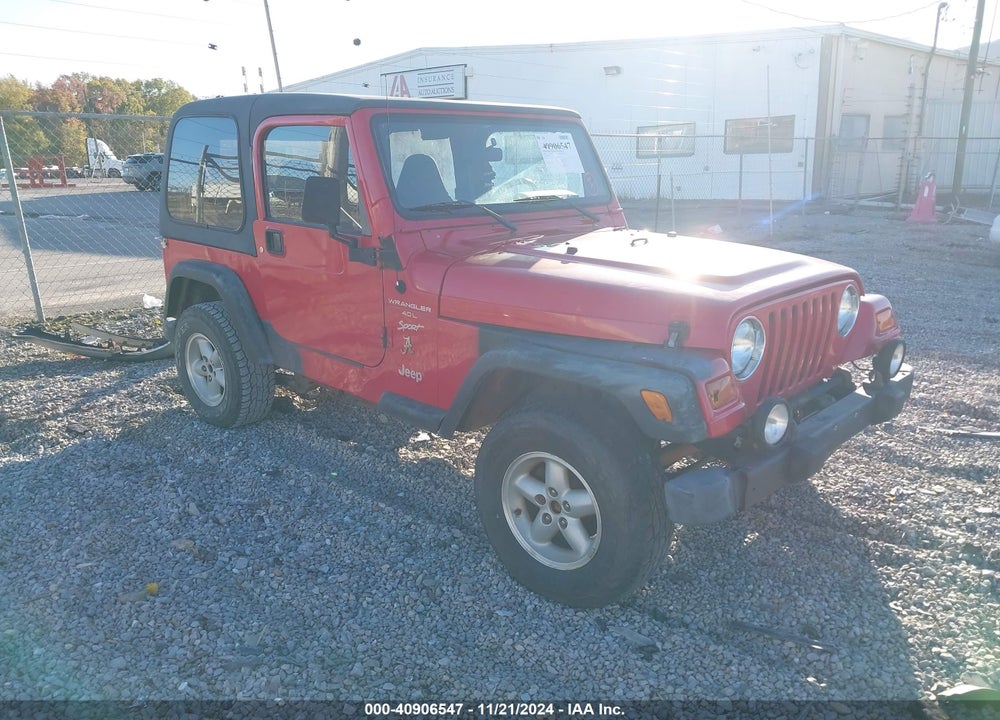 2000 JEEP WRANGLER SPORT VIN: 1J4FA49S7YP716331