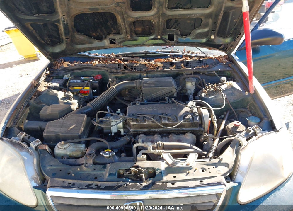 1999 HONDA CIVIC VALUE PACKAGE VIN: 2HGEJ6612XH510136