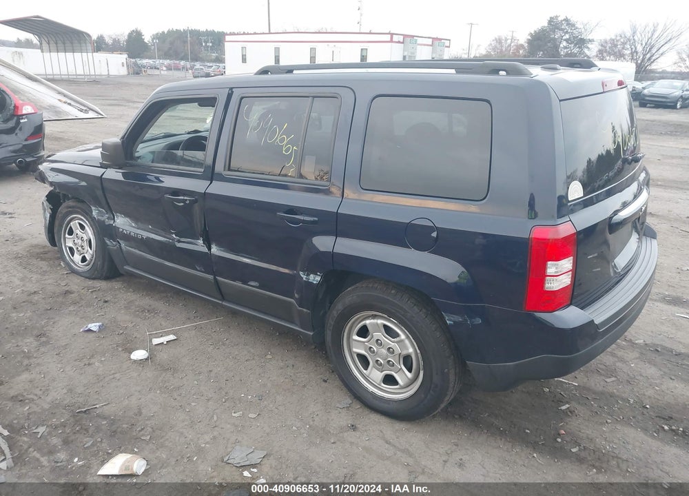 2016 JEEP PATRIOT SPORT VIN: 1C4NJPBB0GD643168
