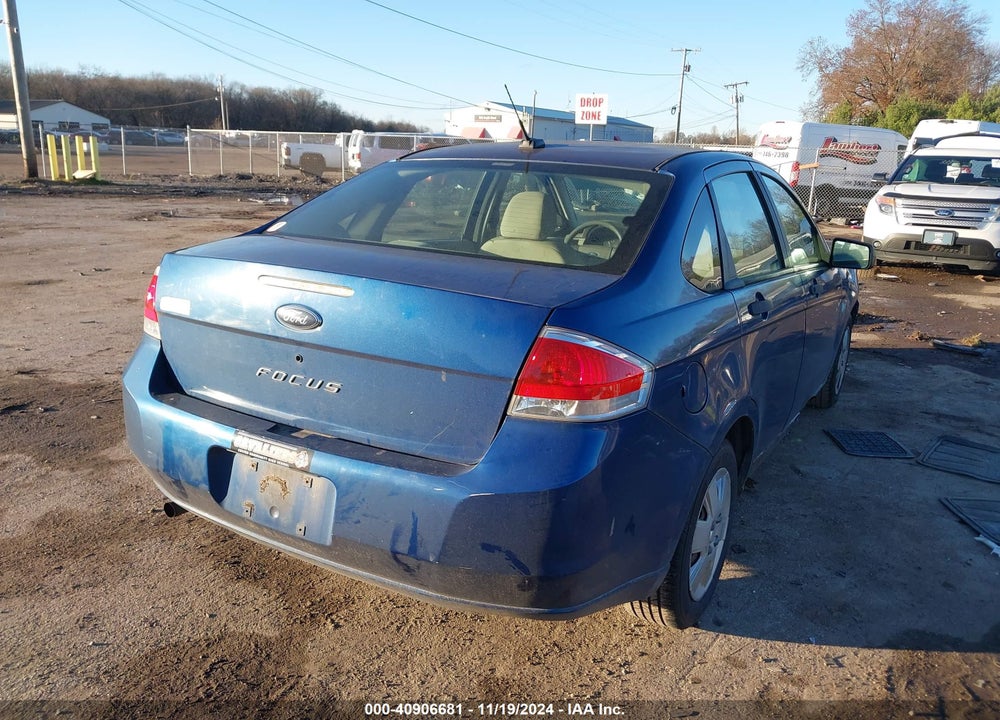 2008 FORD FOCUS S VIN: 1FAHP34N38W266293