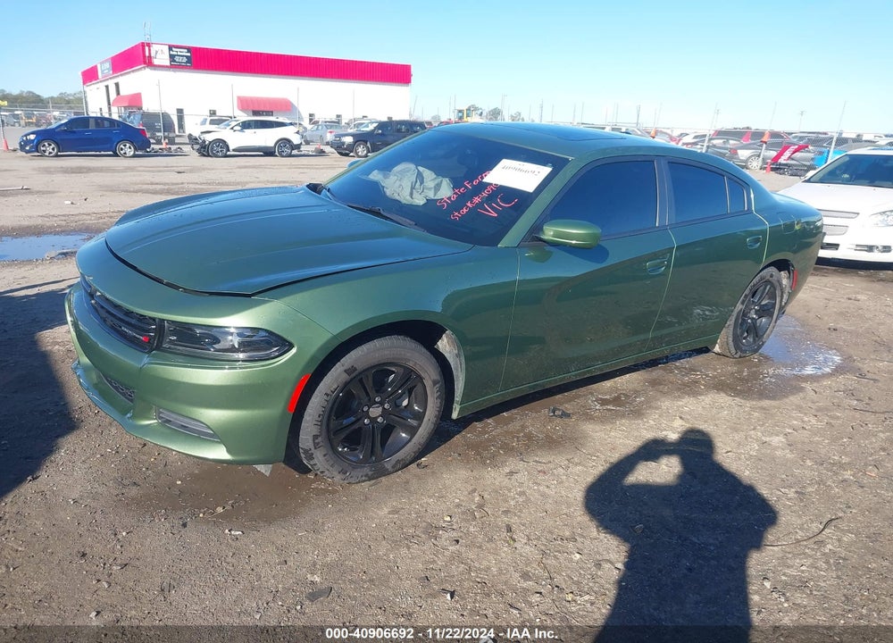 2022 DODGE CHARGER SXT RWD VIN: 2C3CDXBG0NH228298