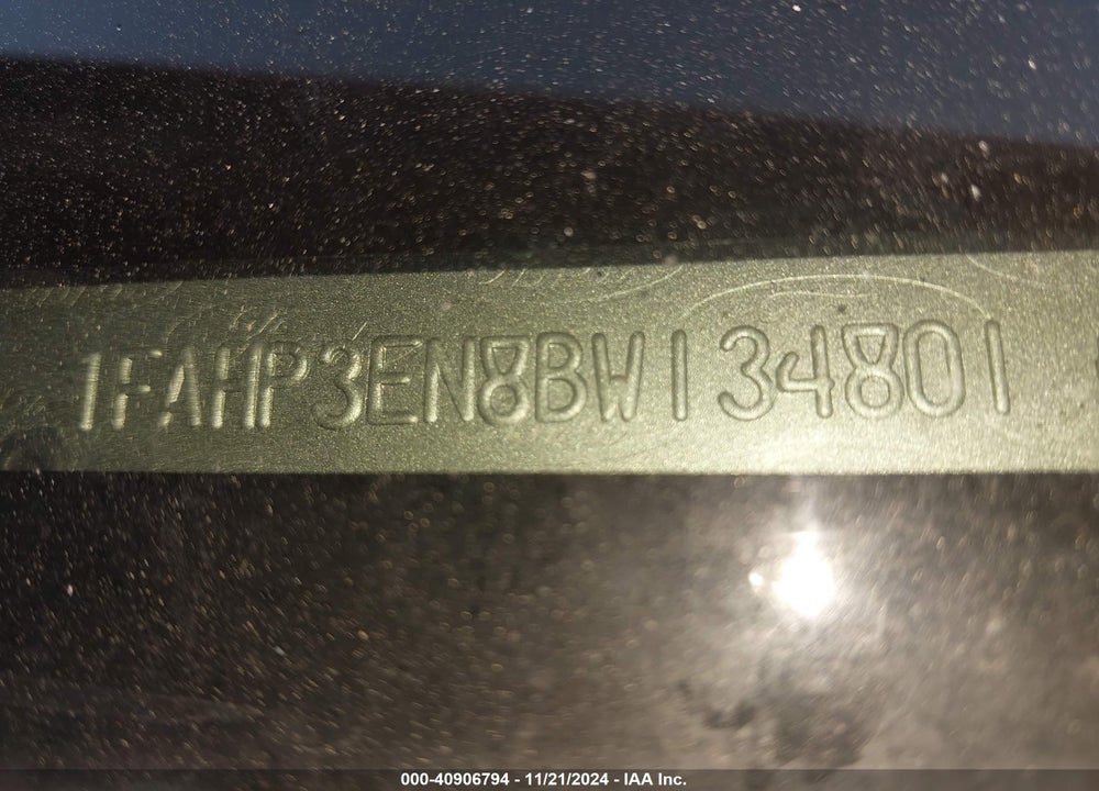 2011 FORD FOCUS S VIN: 1FAHP3EN8BW134801