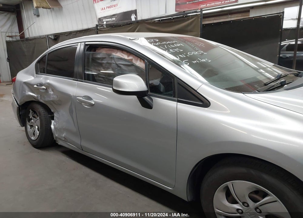 2013 HONDA CIVIC LX VIN: 19XFB2E57DE030503