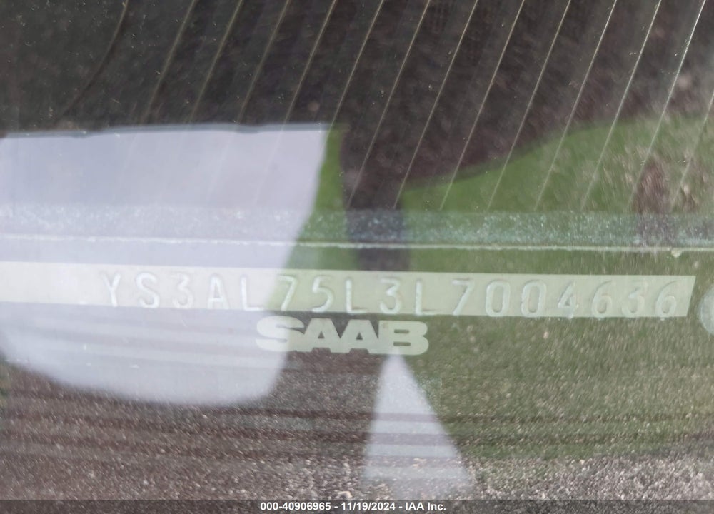 1990 SAAB 900 VIN: YS3AL75L3L7004636