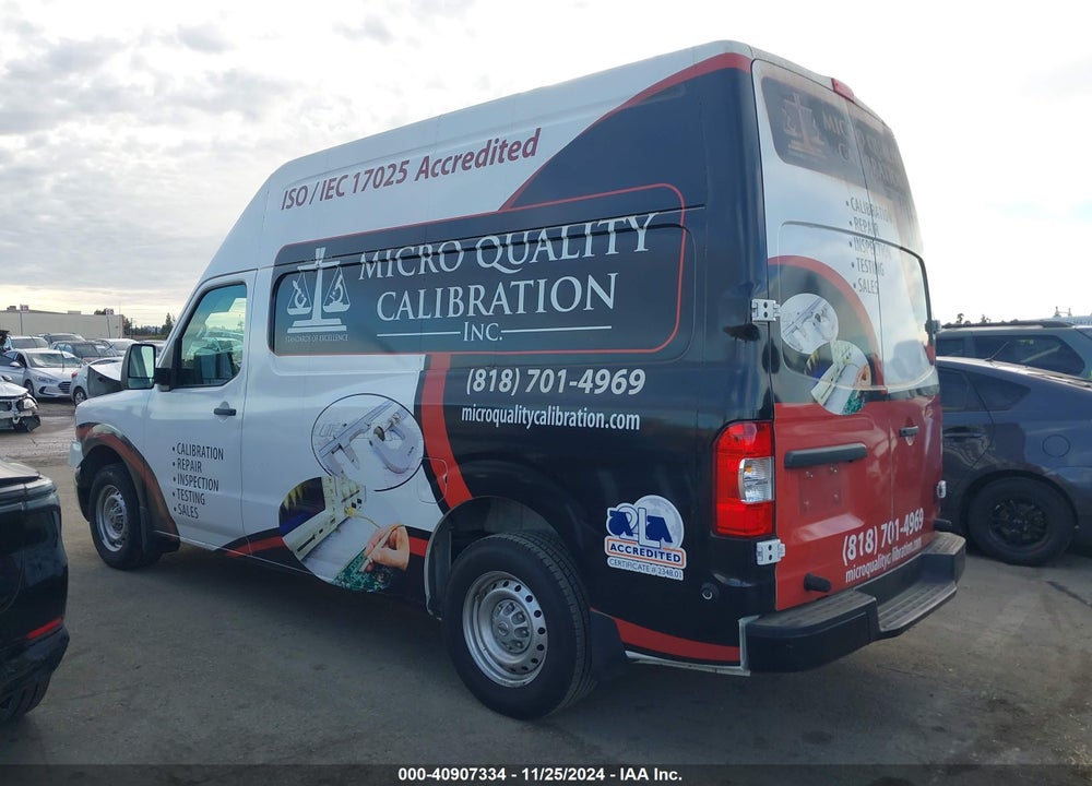 2020 NISSAN NV CARGO NV2500 HD S HIGH ROOF V6 VIN: 1N6BF0LY2LN810839