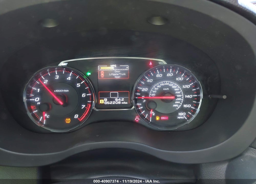 2018 SUBARU WRX LIMITED VIN: JF1VA1H68J9824185