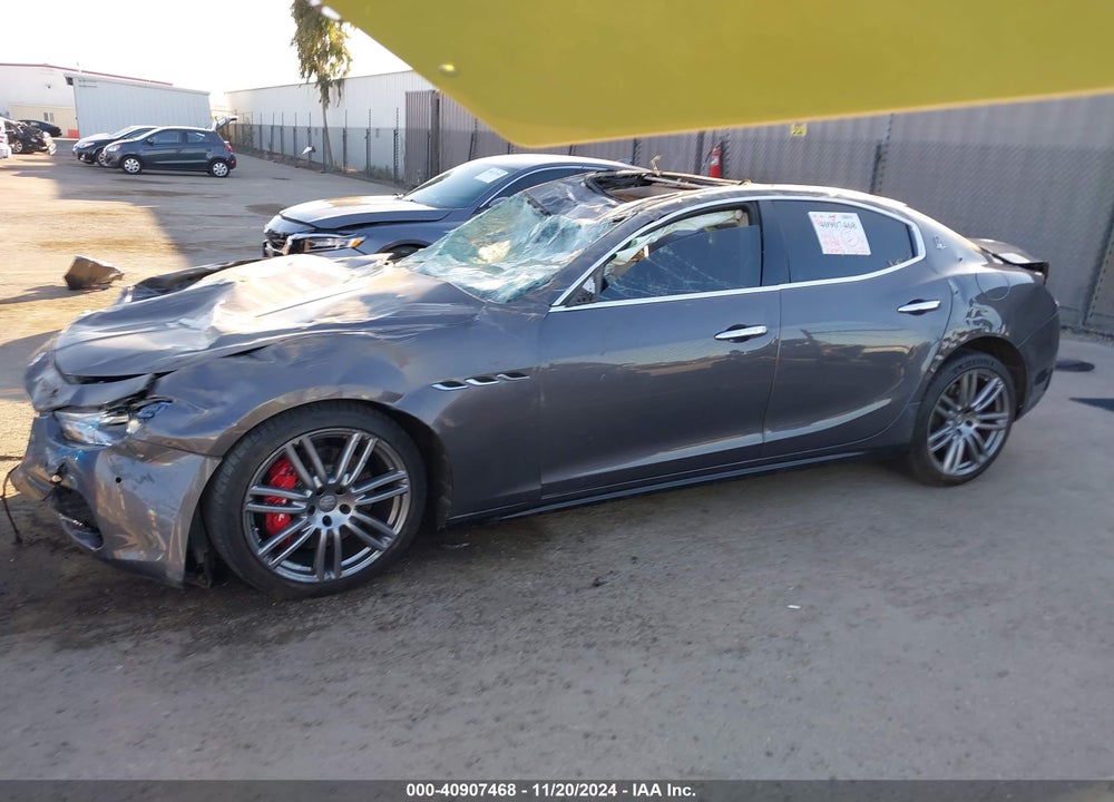 2017 MASERATI GHIBLI S VIN: ZAM57RSS7H1216904