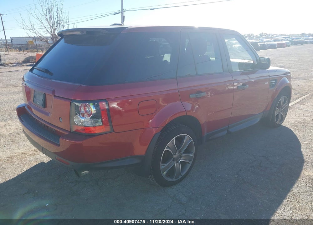 2011 LAND ROVER RANGE ROVER SPORT HSE VIN: SALSK2D45BA294318