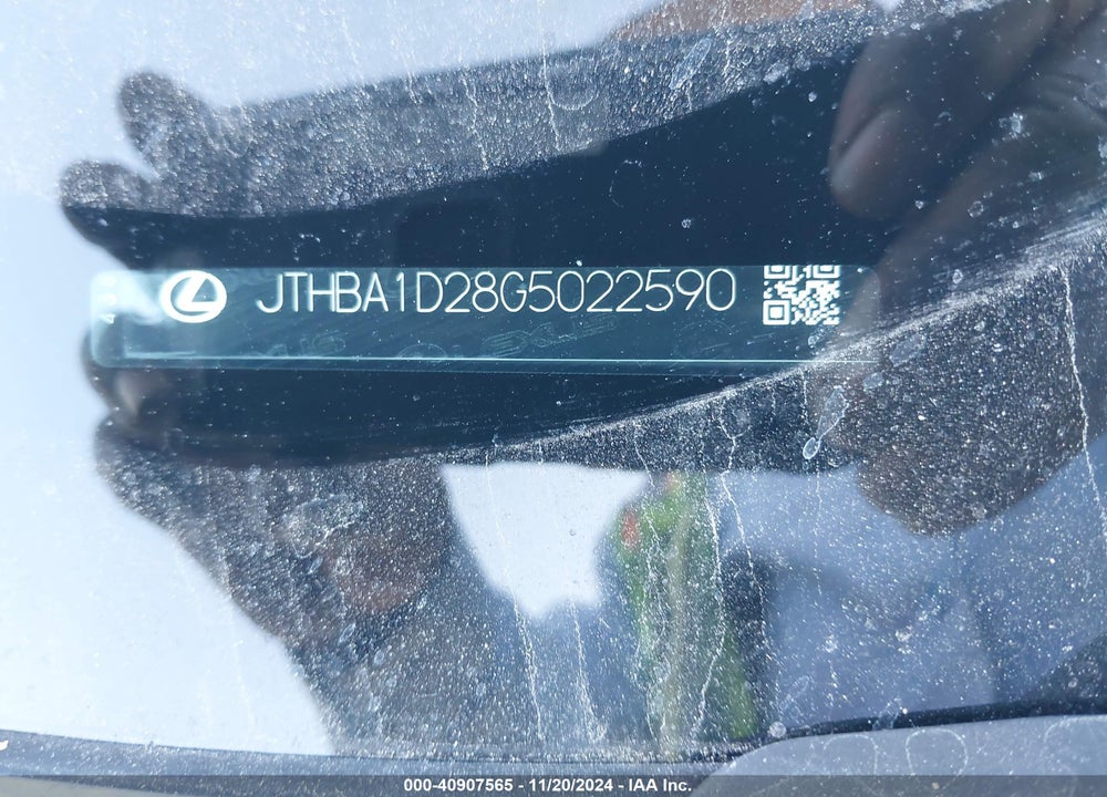 2016 LEXUS IS 200T VIN: JTHBA1D28G5022590