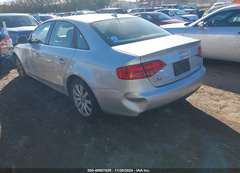 2009 AUDI A4 2.0T PREMIUM VIN: WAUSF78K89A097037