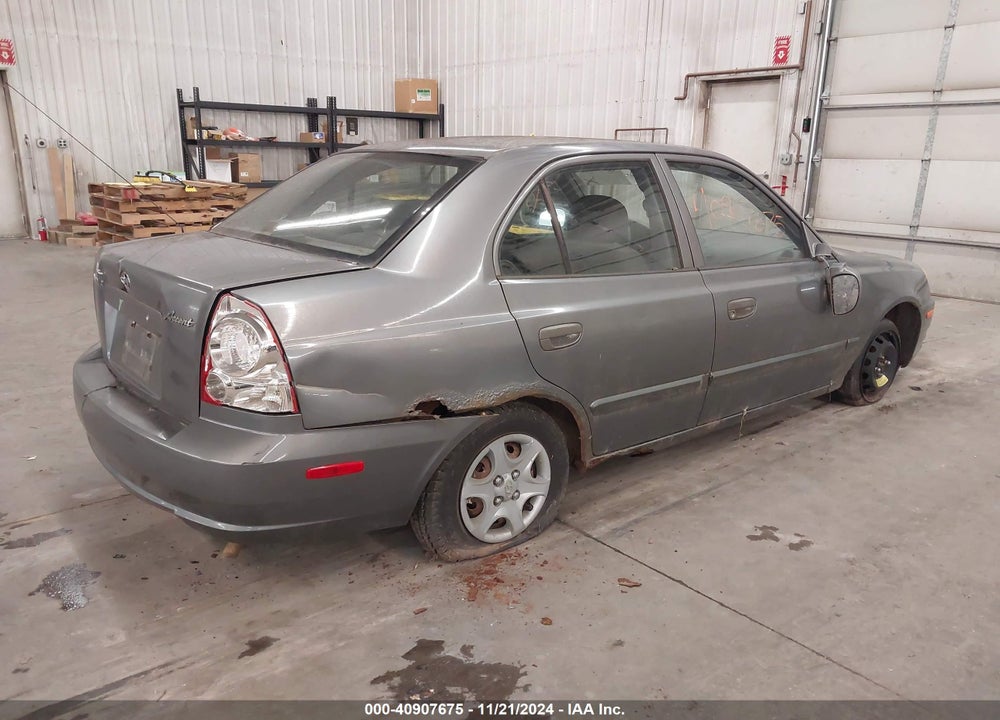 2004 HYUNDAI ACCENT GL VIN: KMHCG45C64U545973