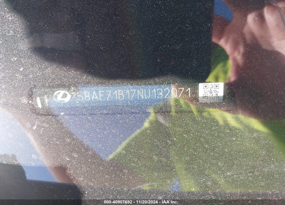 2022 LEXUS ES 350 LUXURY VIN: 58AEZ1B17NU132071