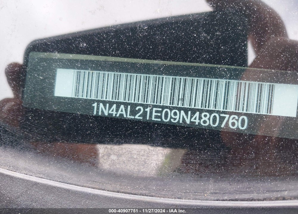2009 NISSAN ALTIMA 2.5 S VIN: 1N4AL21E09N480760