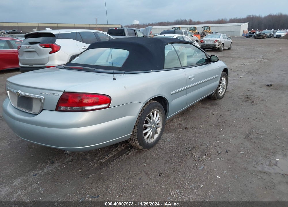 2003 CHRYSLER SEBRING LIMITED VIN: 1C3EL65R73N552288