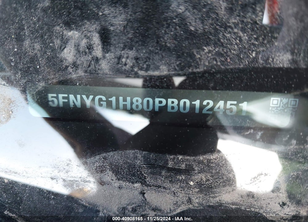 2023 HONDA PILOT AWD ELITE VIN: 5FNYG1H80PB012451