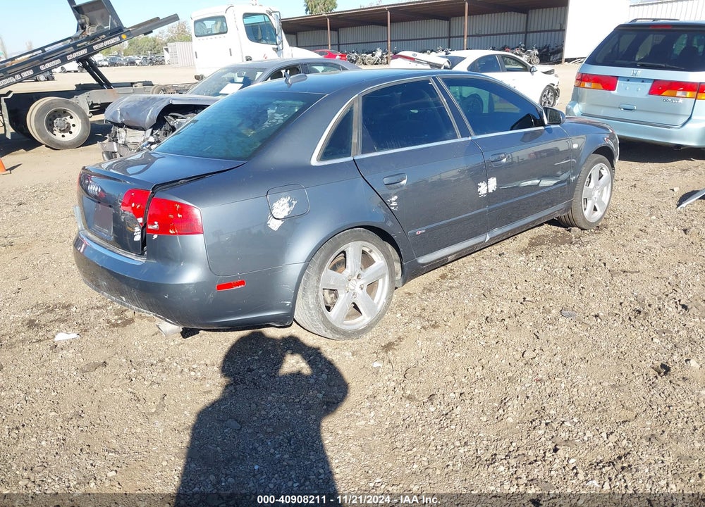 2006 AUDI A4 2.0T VIN: WAUBF78EX6A126494