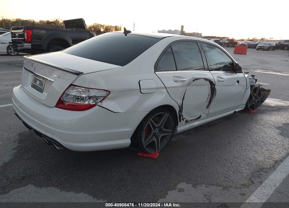2009 MERCEDES-BENZ C 63 AMG VIN: WDDGF77X99F319891