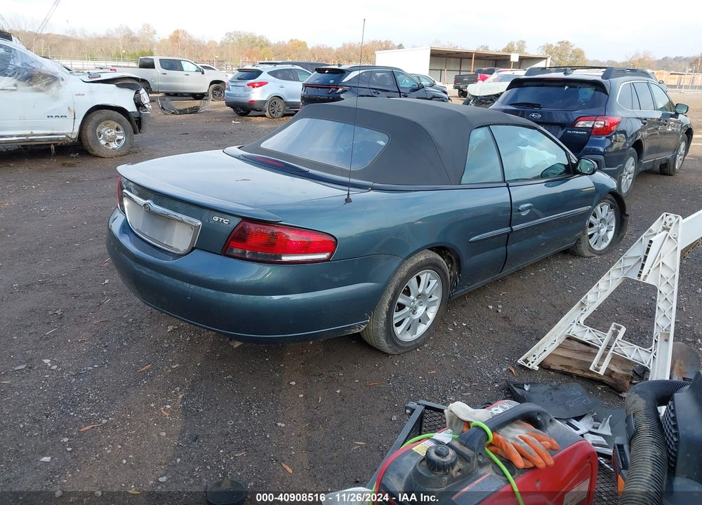 2005 CHRYSLER SEBRING GTC VIN: 1C3EL75R95N688124