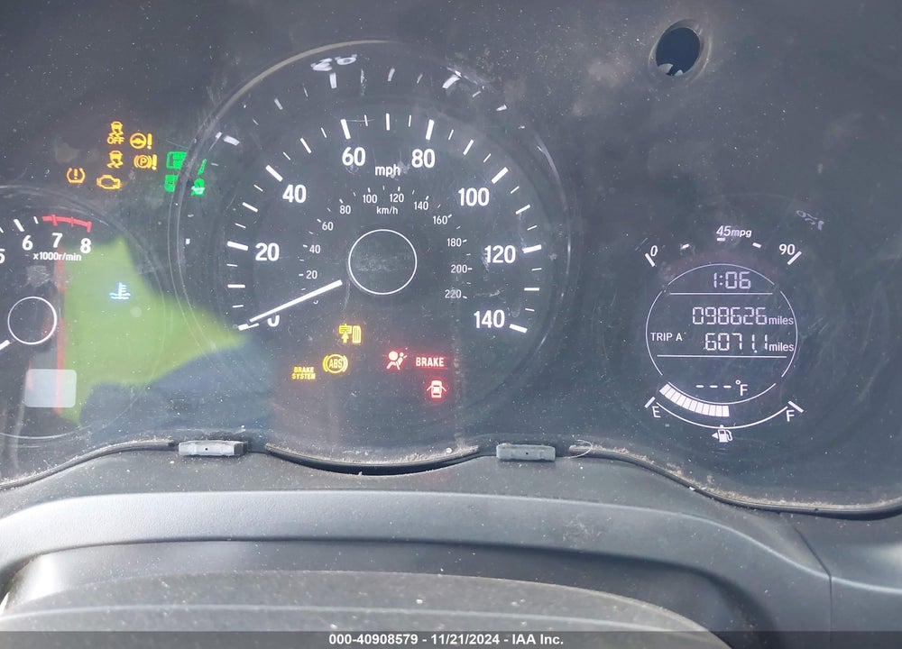2019 HONDA HR-V SPORT VIN: 3CZRU5H19KG714983