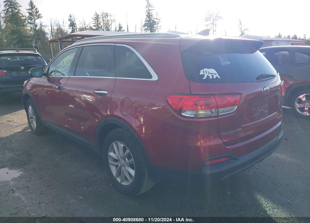 2017 KIA SORENTO 2.4L LX VIN: 5XYPG4A38HG267757