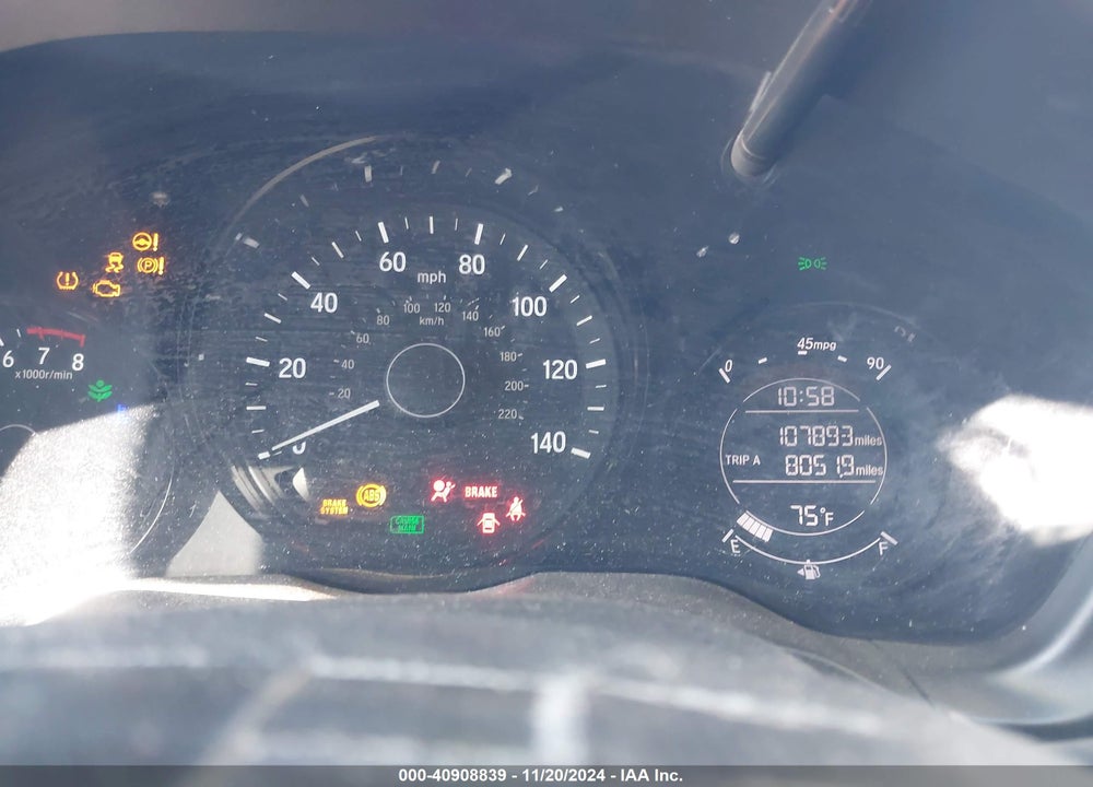 2016 HONDA HR-V LX VIN: 3CZRU5H35GM743987