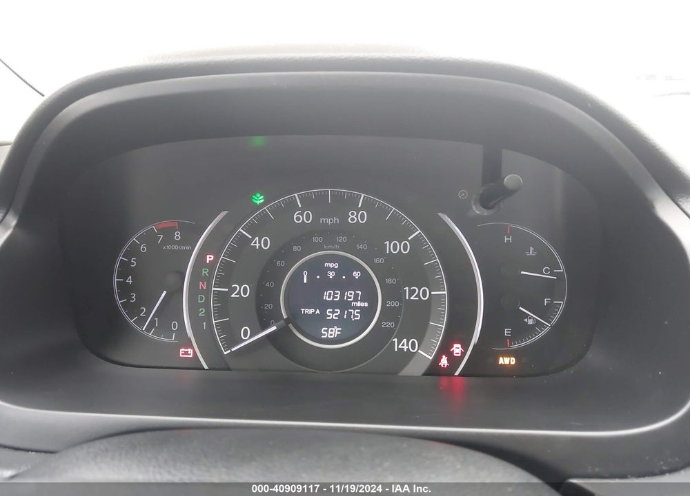 2013 HONDA CR-V LX VIN: 2HKRM4H3XDH607873